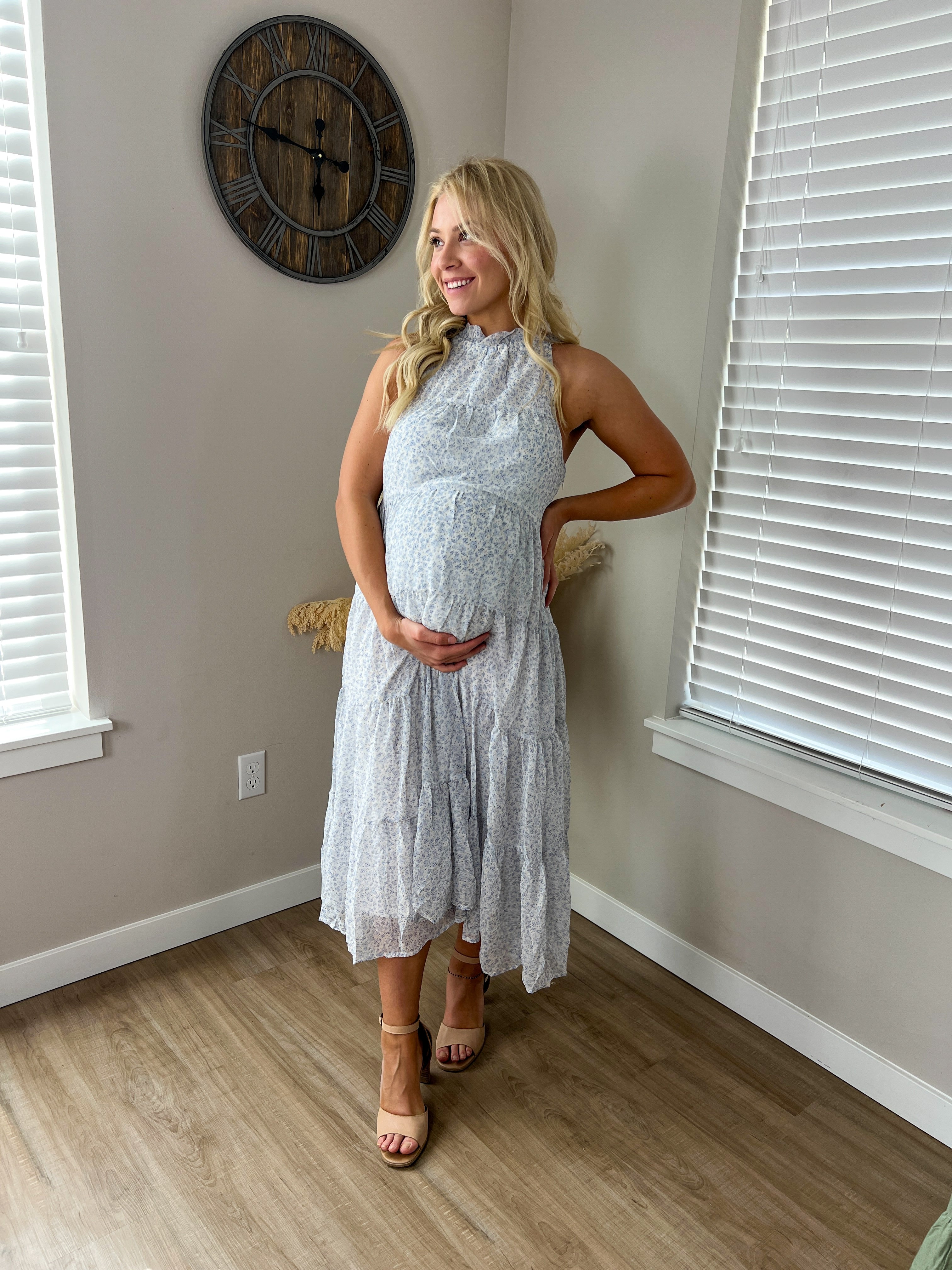 Floral Print Halter Maxi Dress Rebel and Blush Floral Print Halter Maxi Dress Rebel and Blush