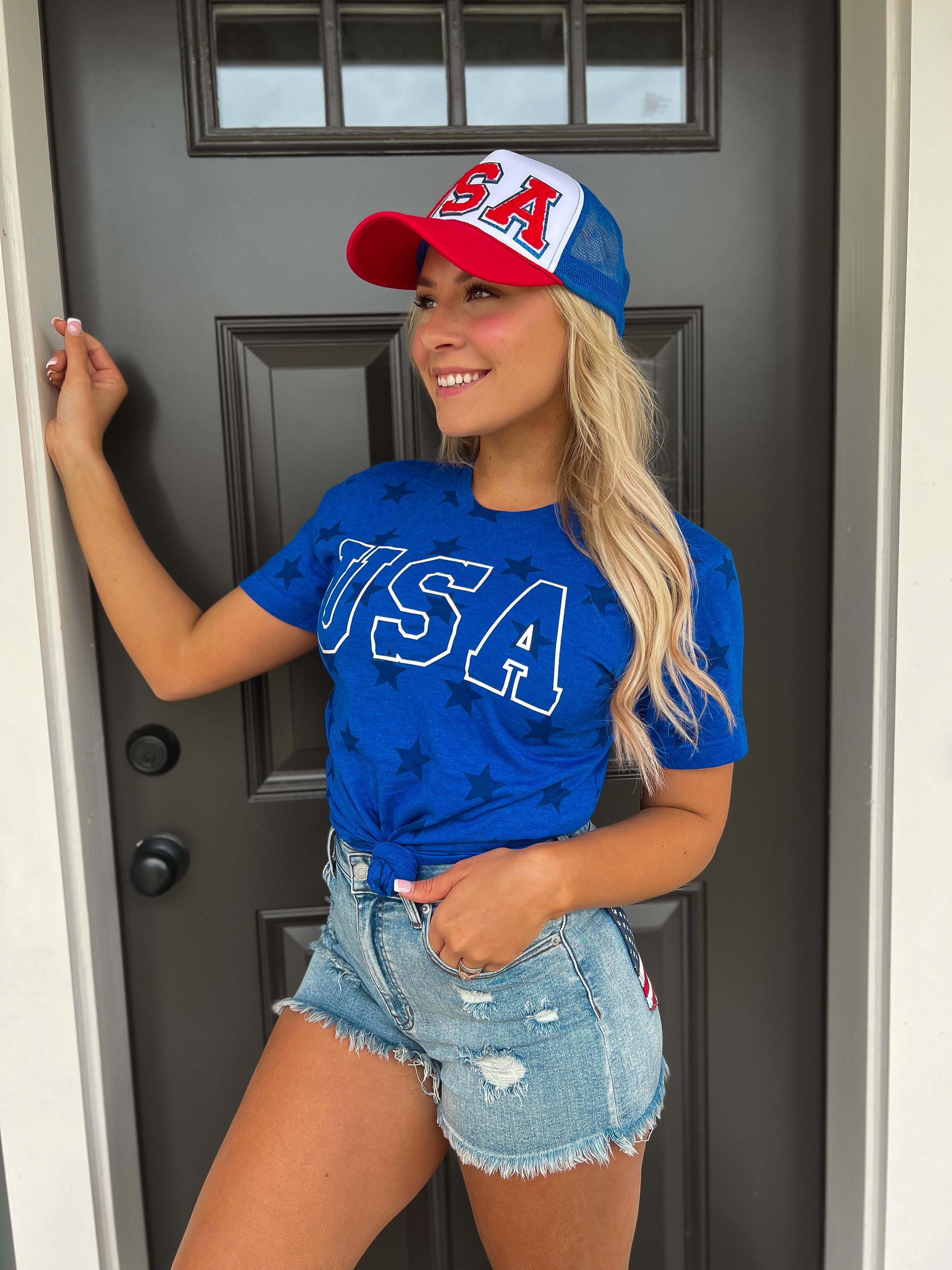 Royal Blue USA Tee