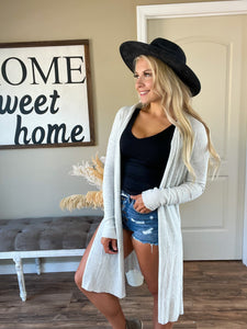 Duster Open Cardigan Cream